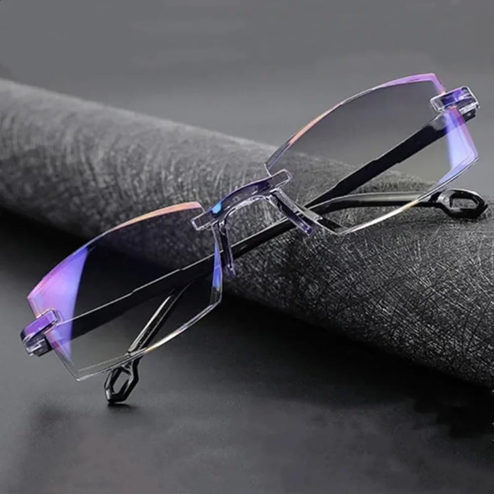 Pack de gafas antirayos azules multifocales +2.0 mas funda de cuero - additional image 1